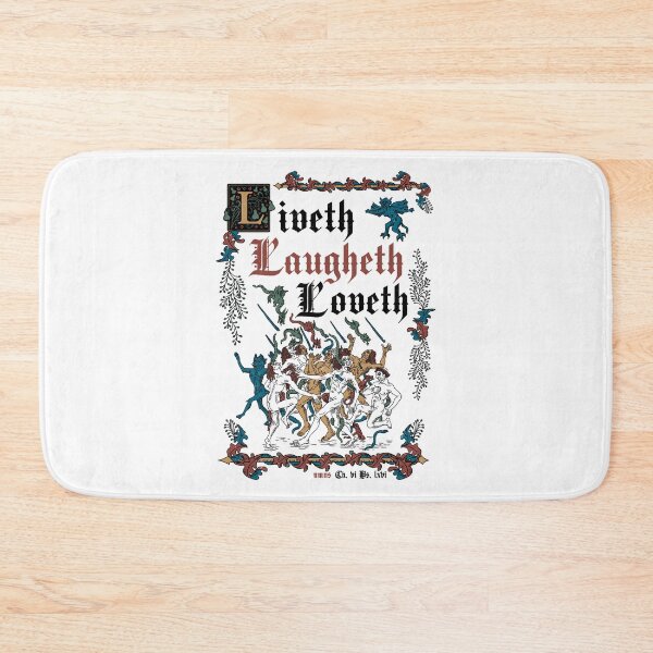 Item preview, Live Laugh Love Medieval Style - funny retro vintage English history designed and sold by Nemons.