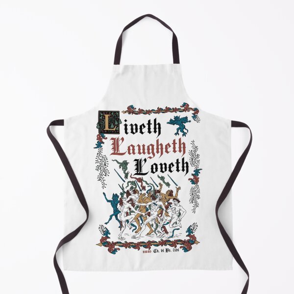 Item preview, Live Laugh Love Medieval Style - funny retro vintage English history designed and sold by Nemons.