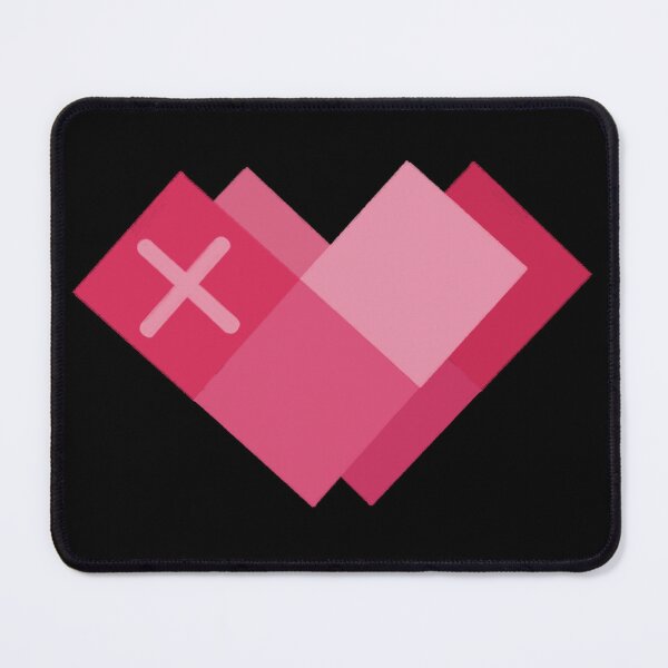 Item preview, Heart cube square (red) designed and sold by AngeMNunez.