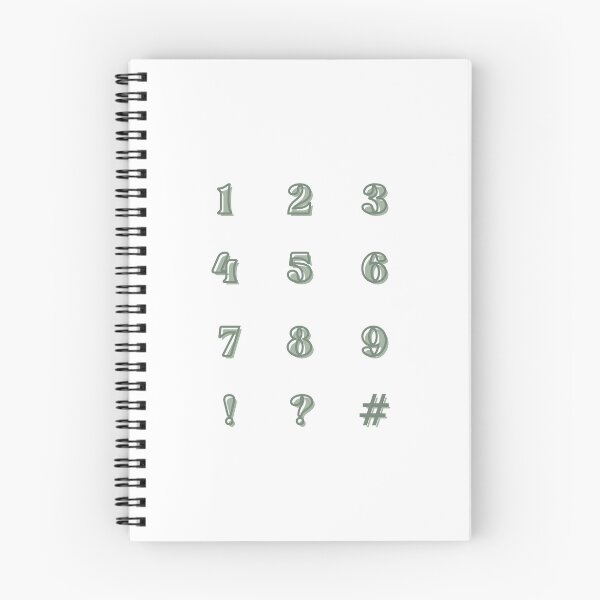 Item preview, Aesthetic numbers 1-9 with special characters ?!# designed and sold by stayfreshbyme.