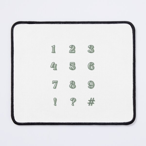 Item preview, Aesthetic numbers 1-9 with special characters ?!# designed and sold by stayfreshbyme.