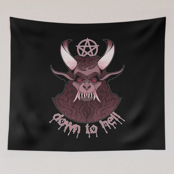 Item preview, Come Down To Hell | Christmas Krampus Demon  designed and sold by ObsidianDaz.