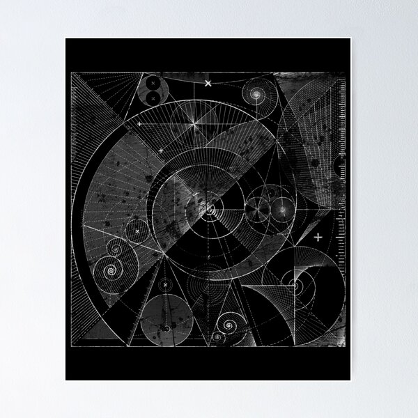 Item preview, Fibonacci Spiral, Golden Ratio, Sacred Geometry designed and sold by gorillamerch.