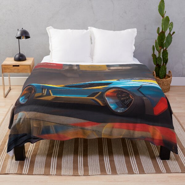Item preview, Blue Cyberpunk Race Car designed and sold by TheArtOfPat.
