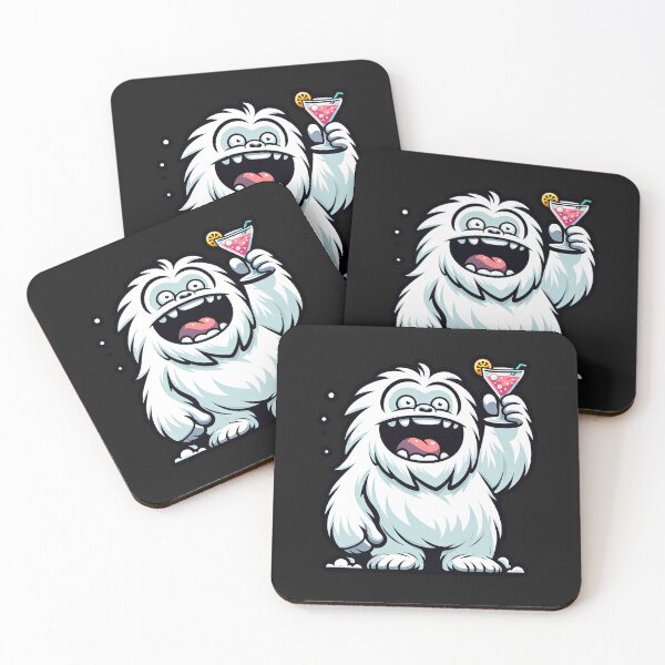 Item preview, Party Monster: Furry Yeti with a Cocktail designed and sold by RGShirtWorks.