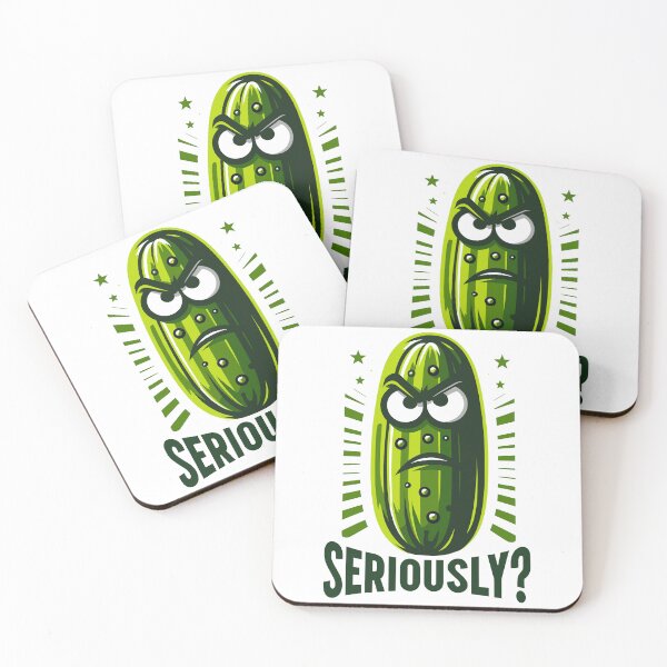 Item preview, Skeptical Pickle Seriously Retro designed and sold by CosyTeal.