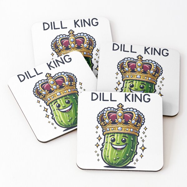 Item preview, Smiling Pickle In A Crown Dill King designed and sold by CosyTeal.