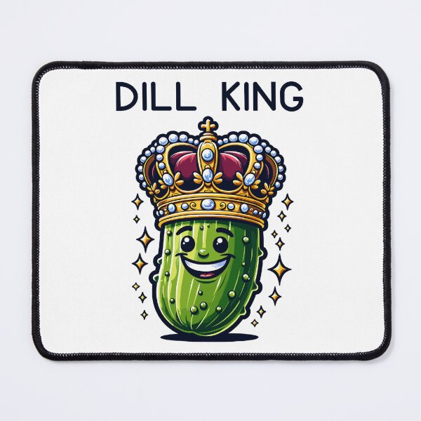 Item preview, Smiling Pickle In A Crown Dill King designed and sold by CosyTeal.