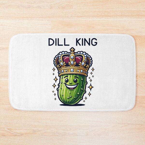 Item preview, Smiling Pickle In A Crown Dill King designed and sold by CosyTeal.
