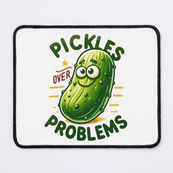 Item preview, Smiling Pickles Over Problems Groovy Retro designed and sold by CosyTeal.