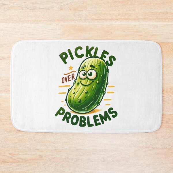 Item preview, Smiling Pickles Over Problems Groovy Retro designed and sold by CosyTeal.