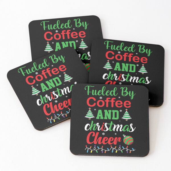 Item preview, Fueled By Coffee and Christmas Cheer designed and sold by shopbakas.