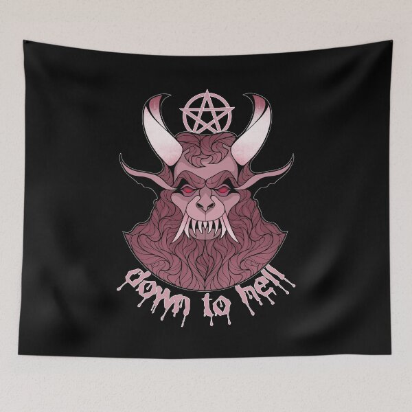 Item preview, Come Down To Hell | Christmas Krampus Demon  designed and sold by ObsidianDaz.