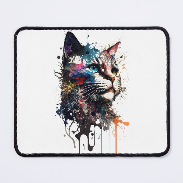 Item preview, Cat I in splashed paint effect designed and sold by Jerhus.