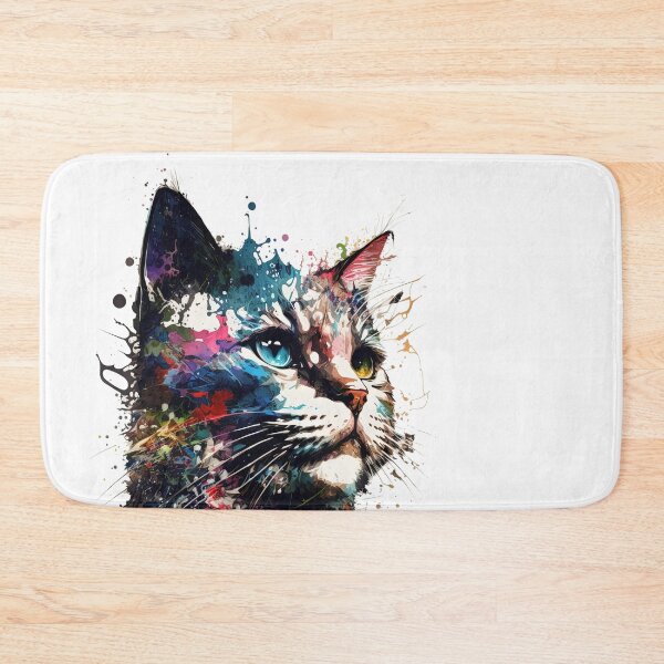 Item preview, Cat I in splashed paint effect designed and sold by Jerhus.