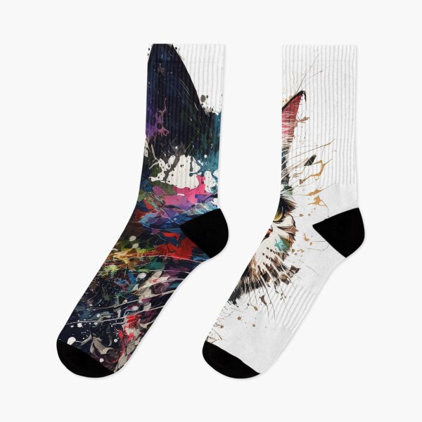 Item preview, Cat I in splashed paint effect designed and sold by Jerhus.