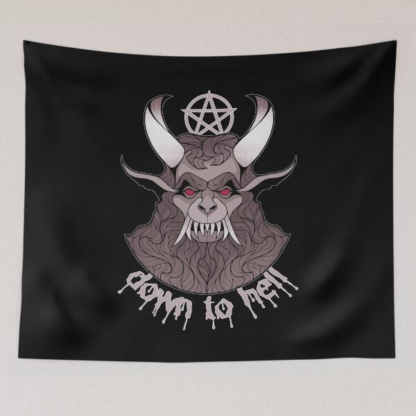 Item preview, Come Down To Hell | Christmas Krampus Demon  designed and sold by ObsidianDaz.