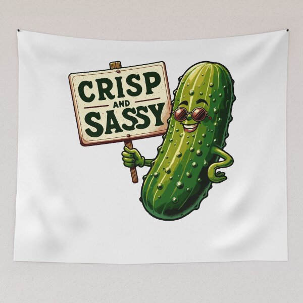 Item preview, Sweet Pickle Crisp And Sassy Retro designed and sold by CosyTeal.