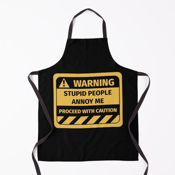 Item preview, Stupid people annoy me warning sign designed and sold by Silly T-shirts.
