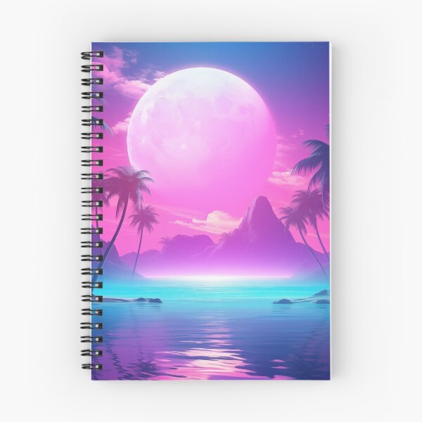 Item preview, Luminous Tropics: Sunset Synth Serenity designed and sold by Mullet Monkey.