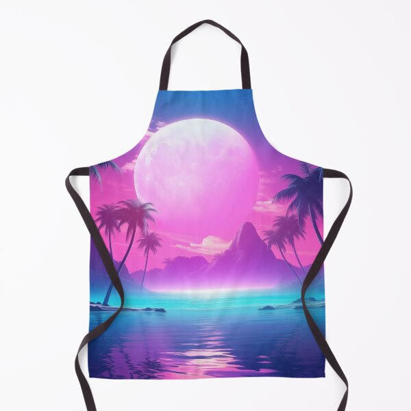 Item preview, Luminous Tropics: Sunset Synth Serenity designed and sold by Mullet Monkey.