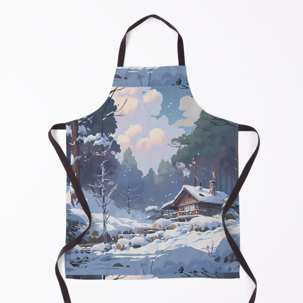 Item preview, Snowy scene of a cottage in the woods - Pixel art designed and sold by octoboobs.