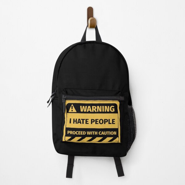 Item preview, I hate people warning sign designed and sold by Silly T-shirts.