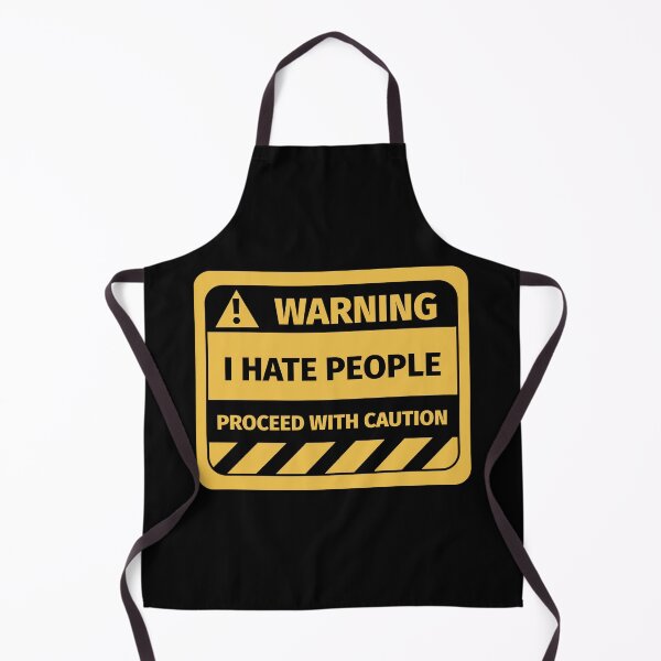 Item preview, I hate people warning sign designed and sold by Silly T-shirts.