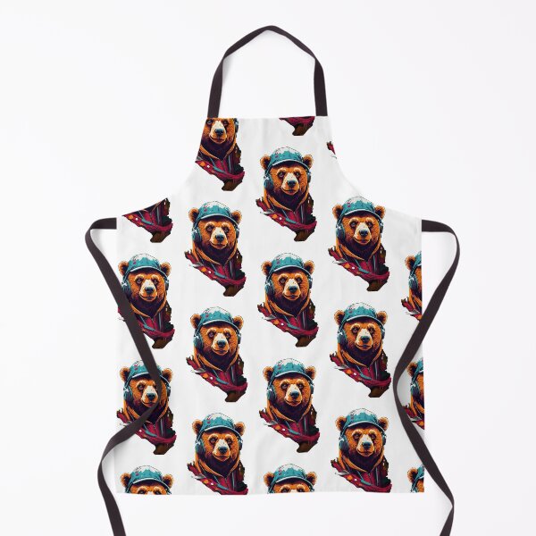 Item preview, realistic bear, simple space background designed and sold by hamza243.
