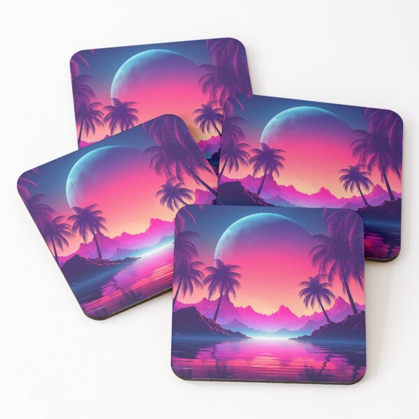 Item preview, Neon Palms Paradise: Retro Rhythms Revealed designed and sold by Mullet Monkey.