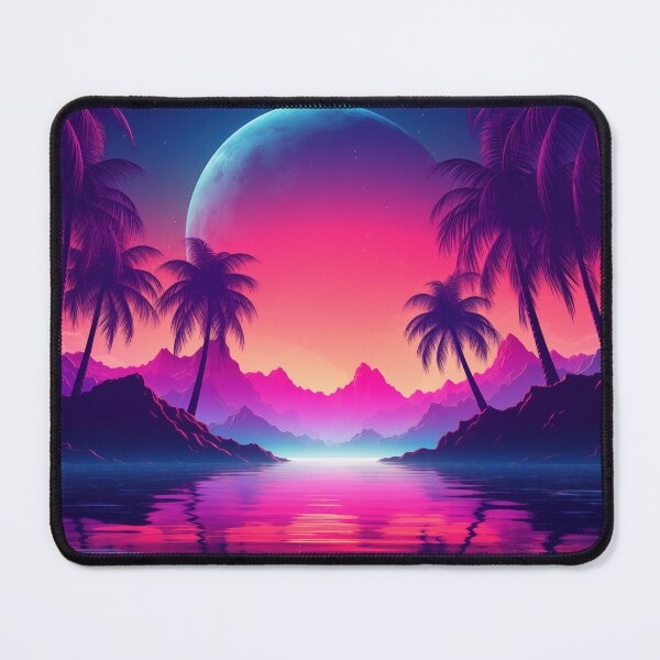 Item preview, Neon Palms Paradise: Retro Rhythms Revealed designed and sold by Mullet Monkey.