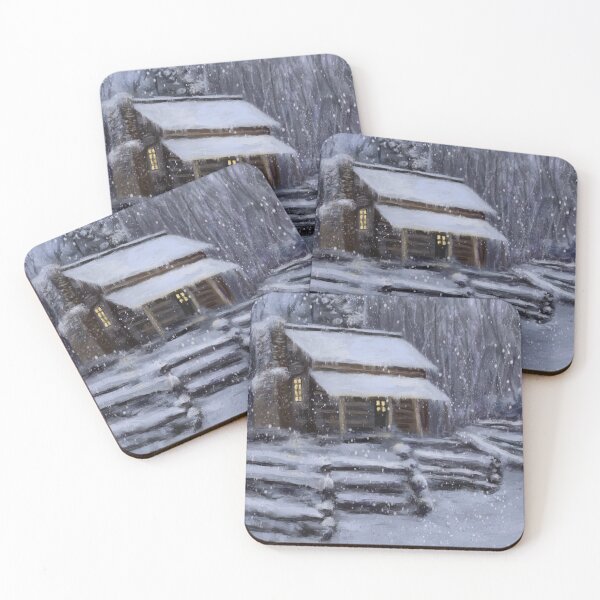 Item preview, Snow Cabin designed and sold by TheArtCave.