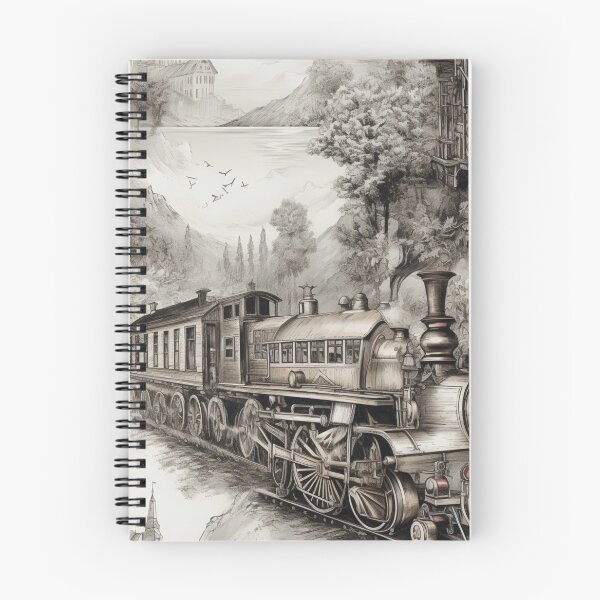 Item preview, Historic Classic Vintage Railways Old Fashioned Train Magic designed and sold by 99belldesign.