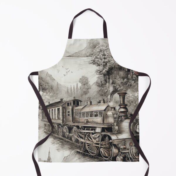 Item preview, Historic Classic Vintage Railways Old Fashioned Train Magic designed and sold by 99belldesign.