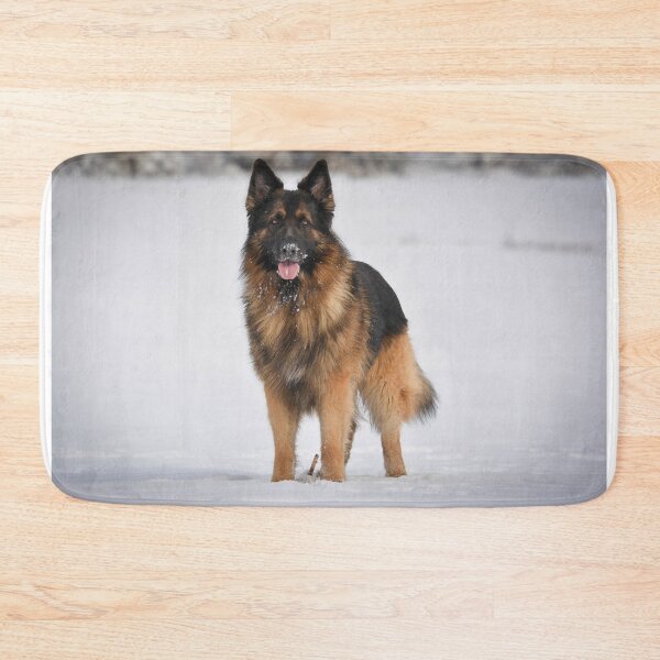 Item preview, German shepherd in a winter wonderland designed and sold by Elina Price.