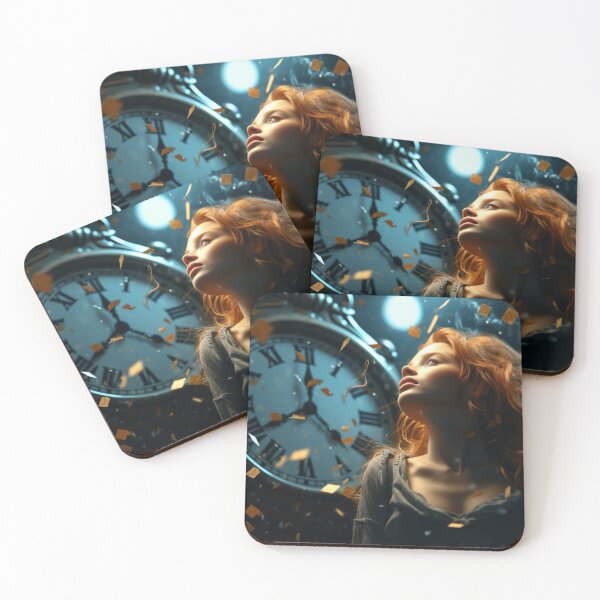 Item preview, tiempo reloj niña luna esperanza sueño arte digital designed and sold by UILOVE.