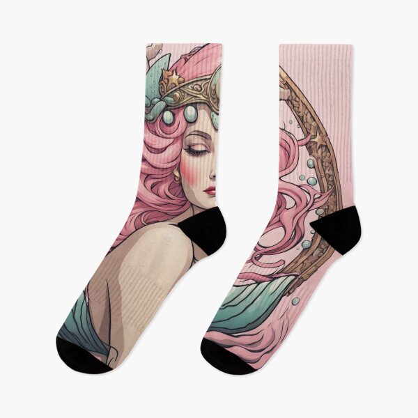 Item preview, Nerina pink hair mermaid designed and sold by EclecticDen.