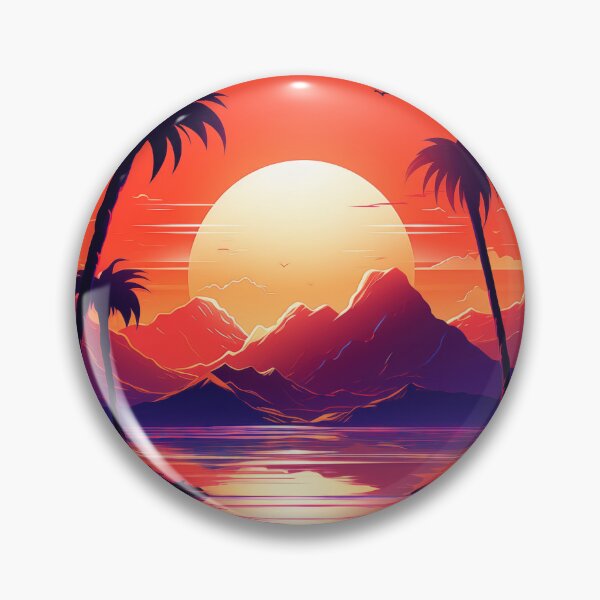Item preview, Synthetic Horizon Bliss: Lush Tropic Waves designed and sold by Mullet Monkey.