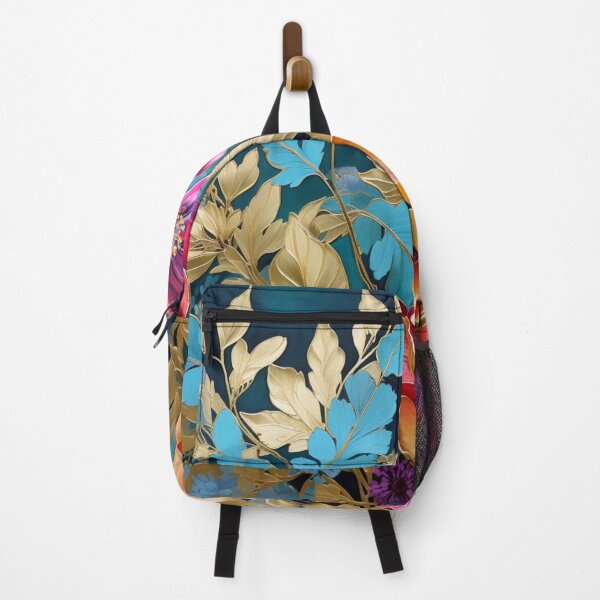 Item preview, Gold Metallic Pink Floral Print designed and sold by whitecat23.