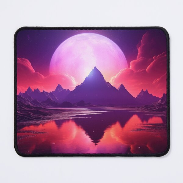 Item preview, Vaporwave Shores: Neon Twilight Lagoon designed and sold by Mullet Monkey.
