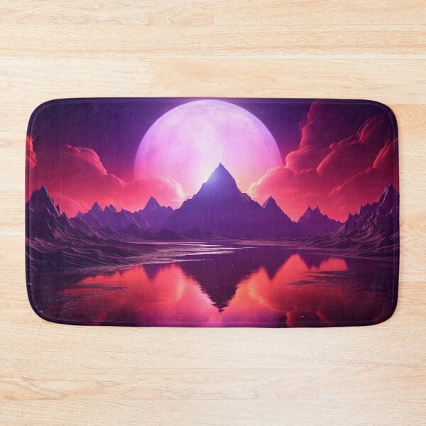 Item preview, Vaporwave Shores: Neon Twilight Lagoon designed and sold by Mullet Monkey.