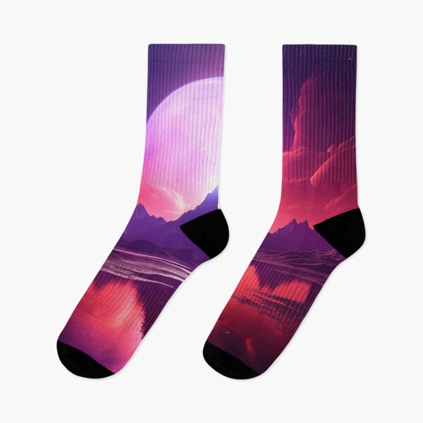 Item preview, Vaporwave Shores: Neon Twilight Lagoon designed and sold by Mullet Monkey.