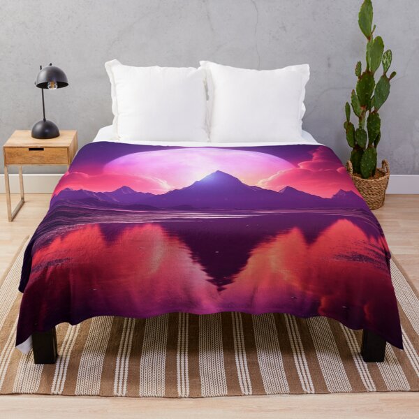 Item preview, Vaporwave Shores: Neon Twilight Lagoon designed and sold by Mullet Monkey.