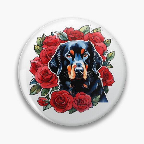 Item preview, Dog In Red Roses designed and sold by Liis S.