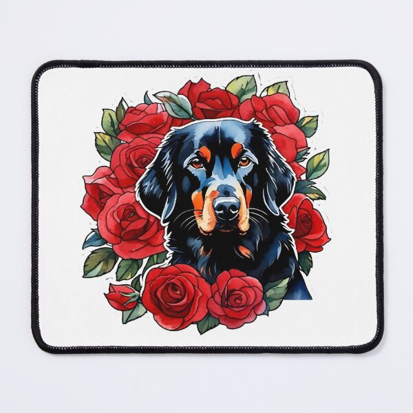 Item preview, Dog In Red Roses designed and sold by Liis S.