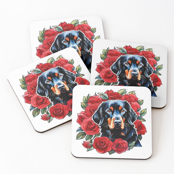 Item preview, Dog In Red Roses designed and sold by Liis S.