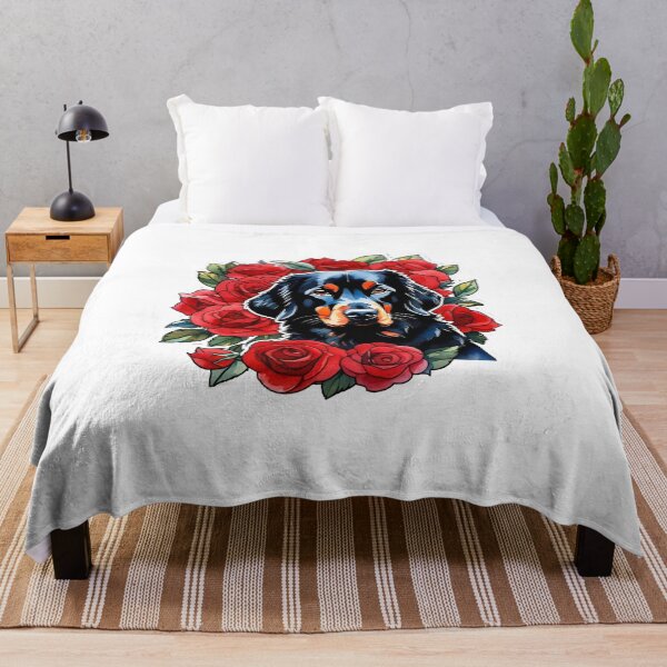 Item preview, Dog In Red Roses designed and sold by Liis S.