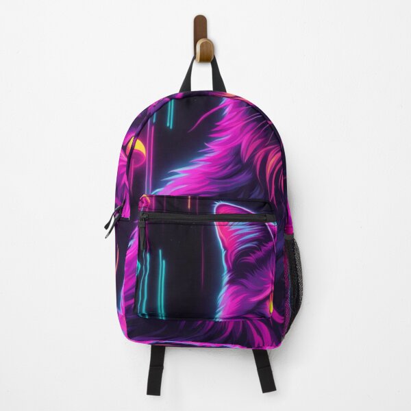 Item preview, Bix the cat purple neon designed and sold by EclecticDen.