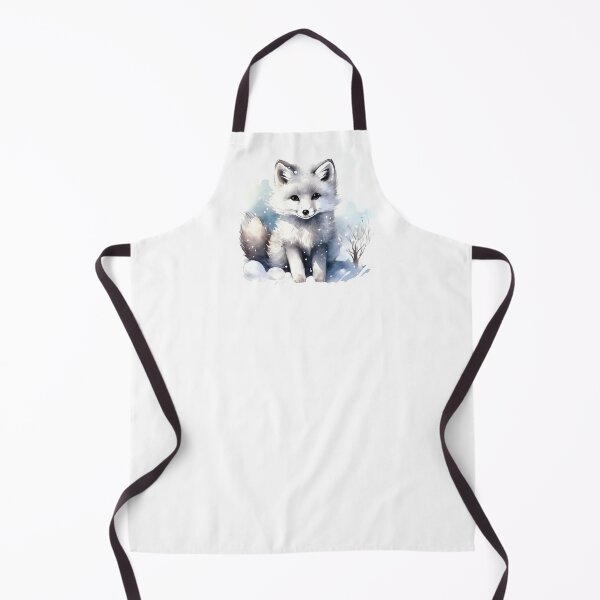 Item preview, Arctic fox watercolor designed and sold by Motivburg.