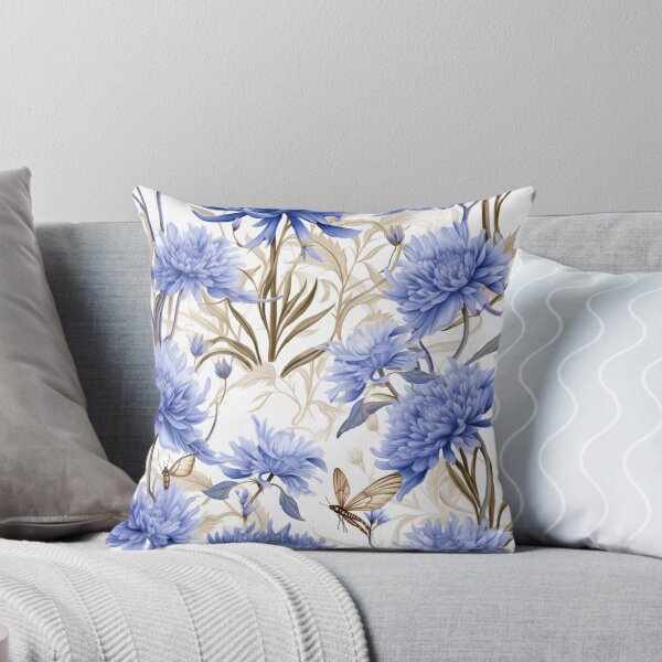 Item preview, Floral blue designed and sold by CrazyCrowFlight.